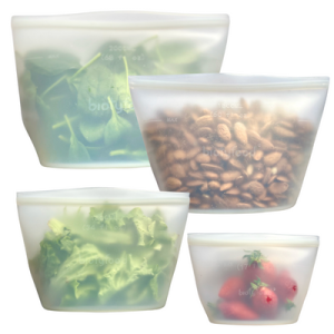 Sacs de conservation biotybag® x4 en silicone platine agréé FDA.